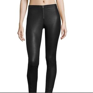 Alice and Olivia Black Leather Leggings